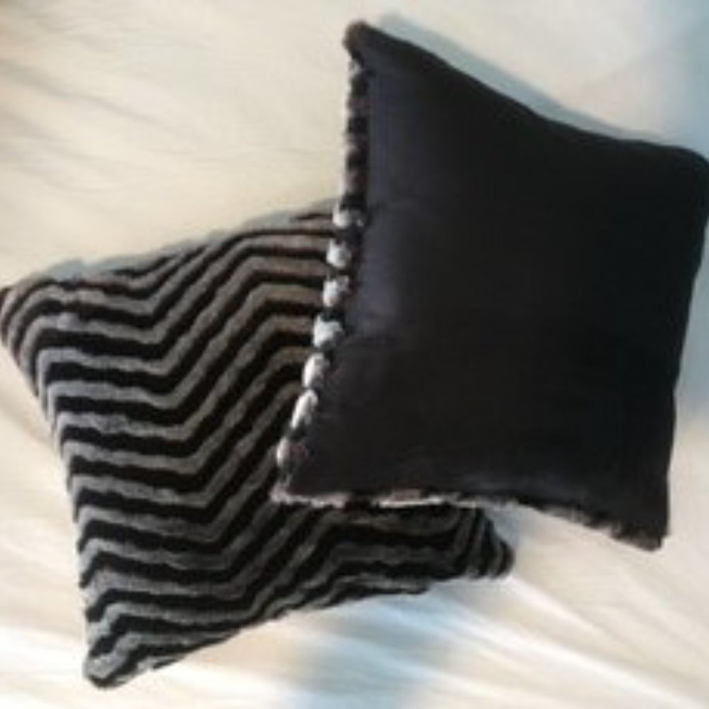 Pair of Textured Accent Pillows